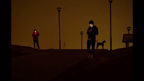 說明: Macintosh HD:Users:chendong:Desktop:張乾琦 工作坊:工作坊:官方作品:中文圖說:不存在的戰(zhàn)爭:1. 張乾琦，“不存在的戰(zhàn)爭”視頻截圖，2017.jpg